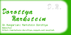 dorottya markstein business card